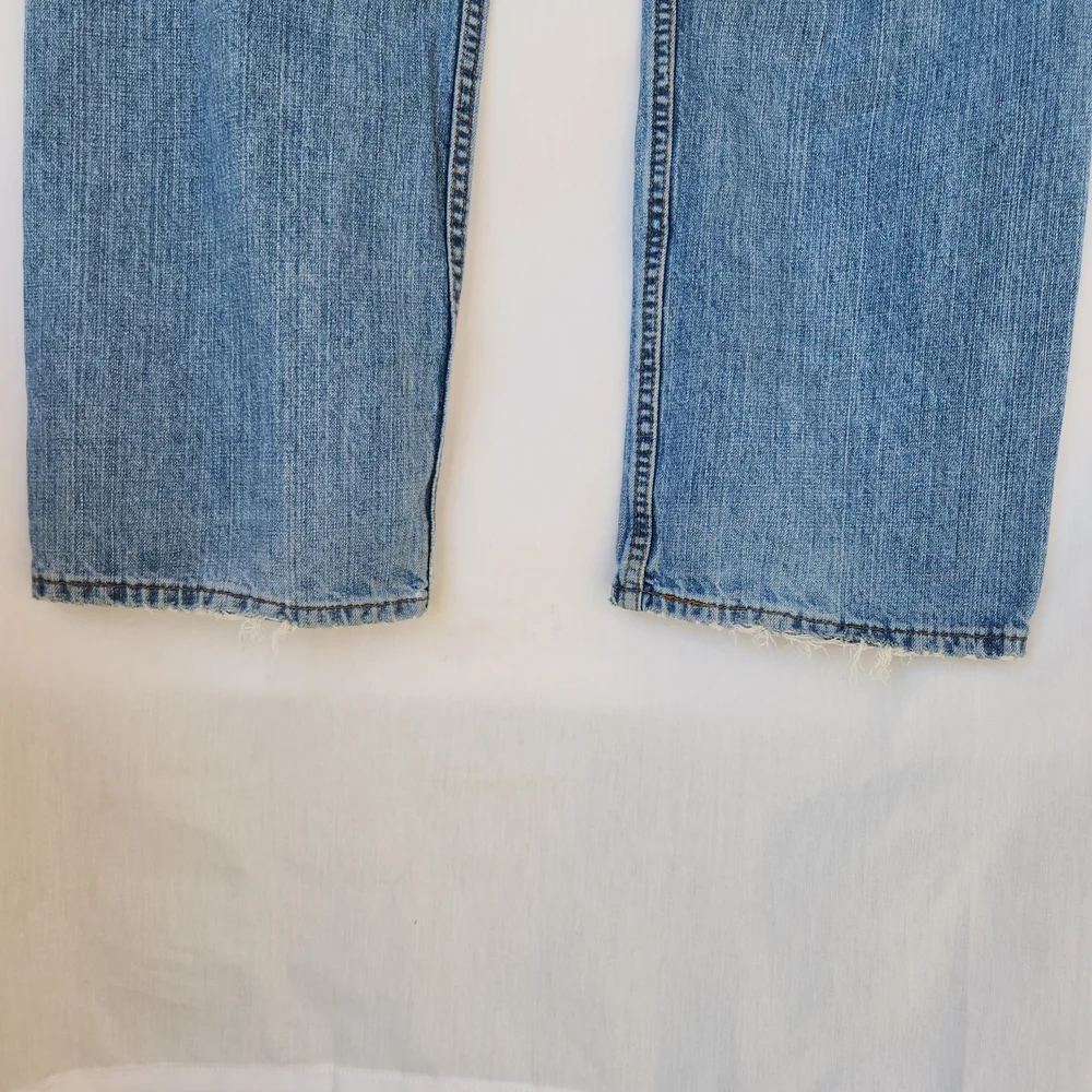 Levi's 569 Light Blue Loose Straight Men's Jeans |  Distressed | 36/34